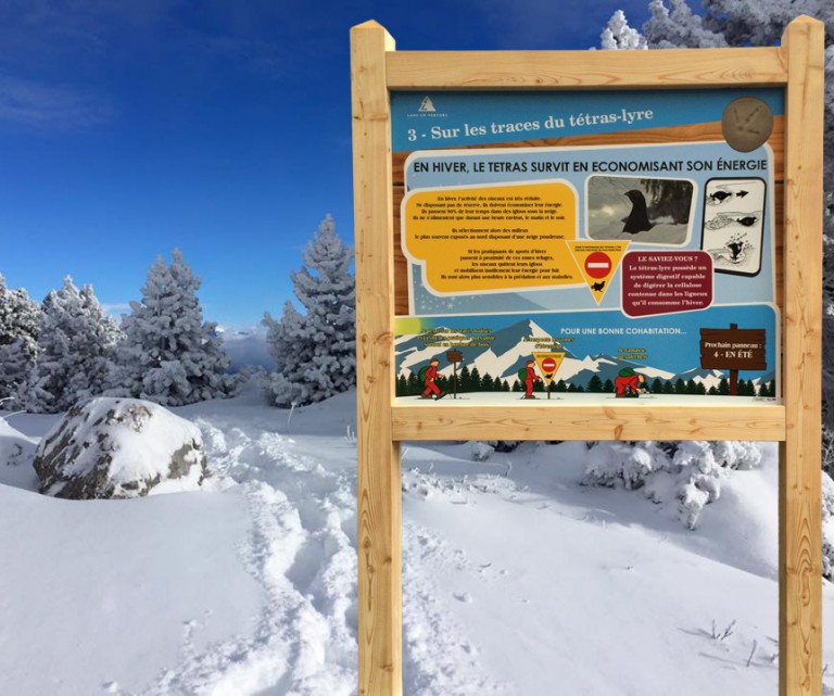 Nouveaux panneaux à Lans en Vercors Domaine Skiable TMS