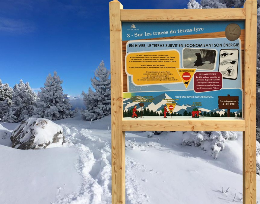 Nouveaux panneaux à Lans en Vercors Domaine Skiable