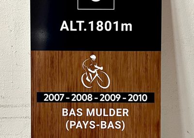 Panneaux des 21 virages de l’Alpe Huez