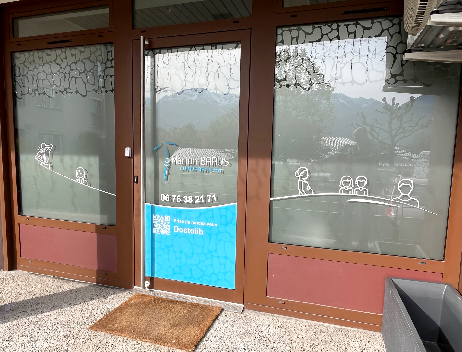 Décoration Dépoli vitrine Décoration Dépoli vitrine