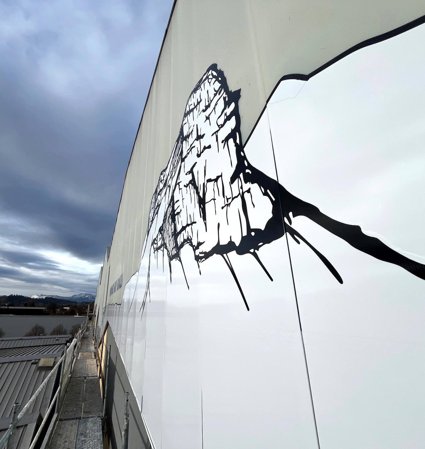 Décor sur façade gymnase Décor sur façade gymnase