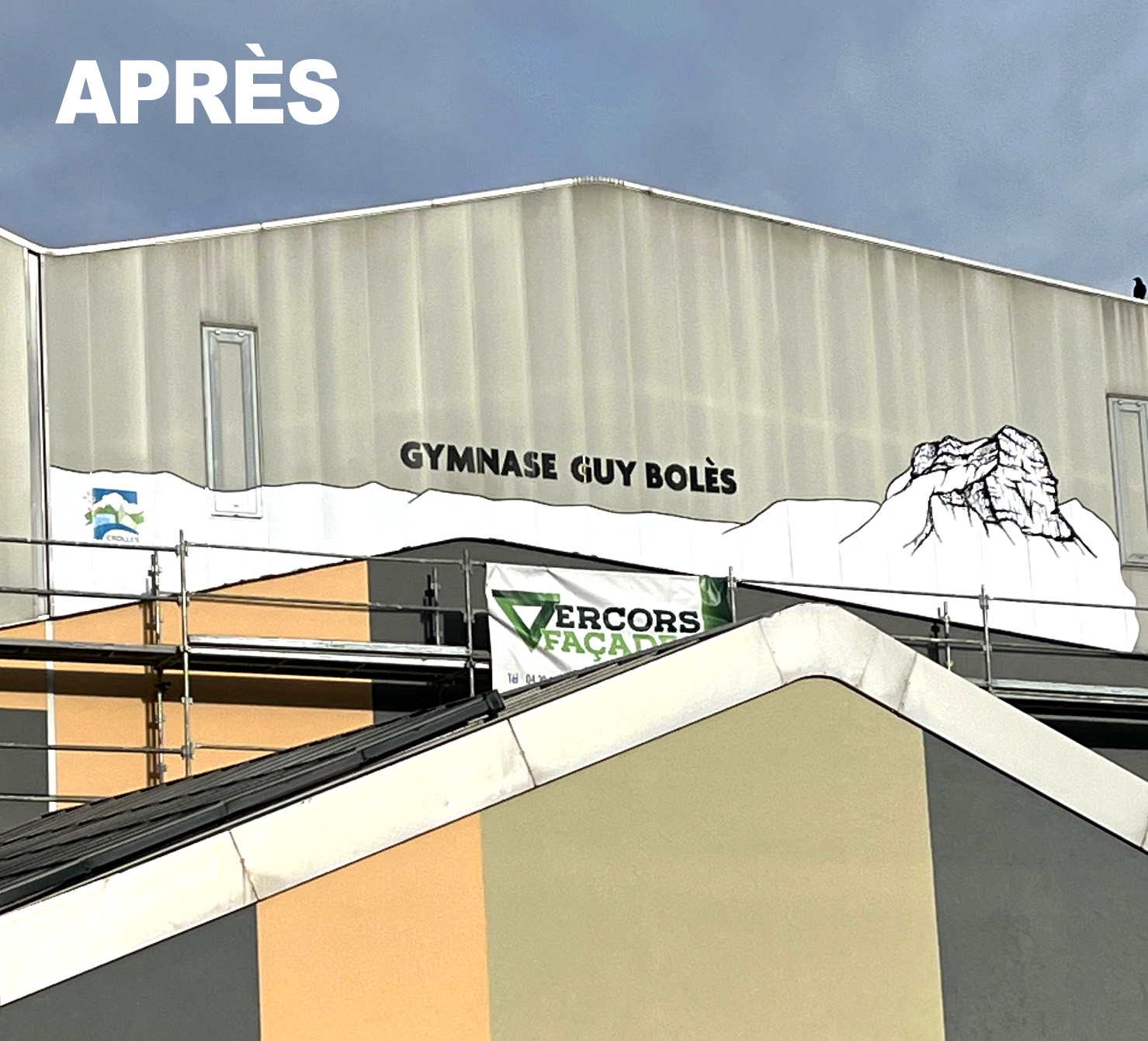 Décor sur façade gymnase Décor sur façade gymnase