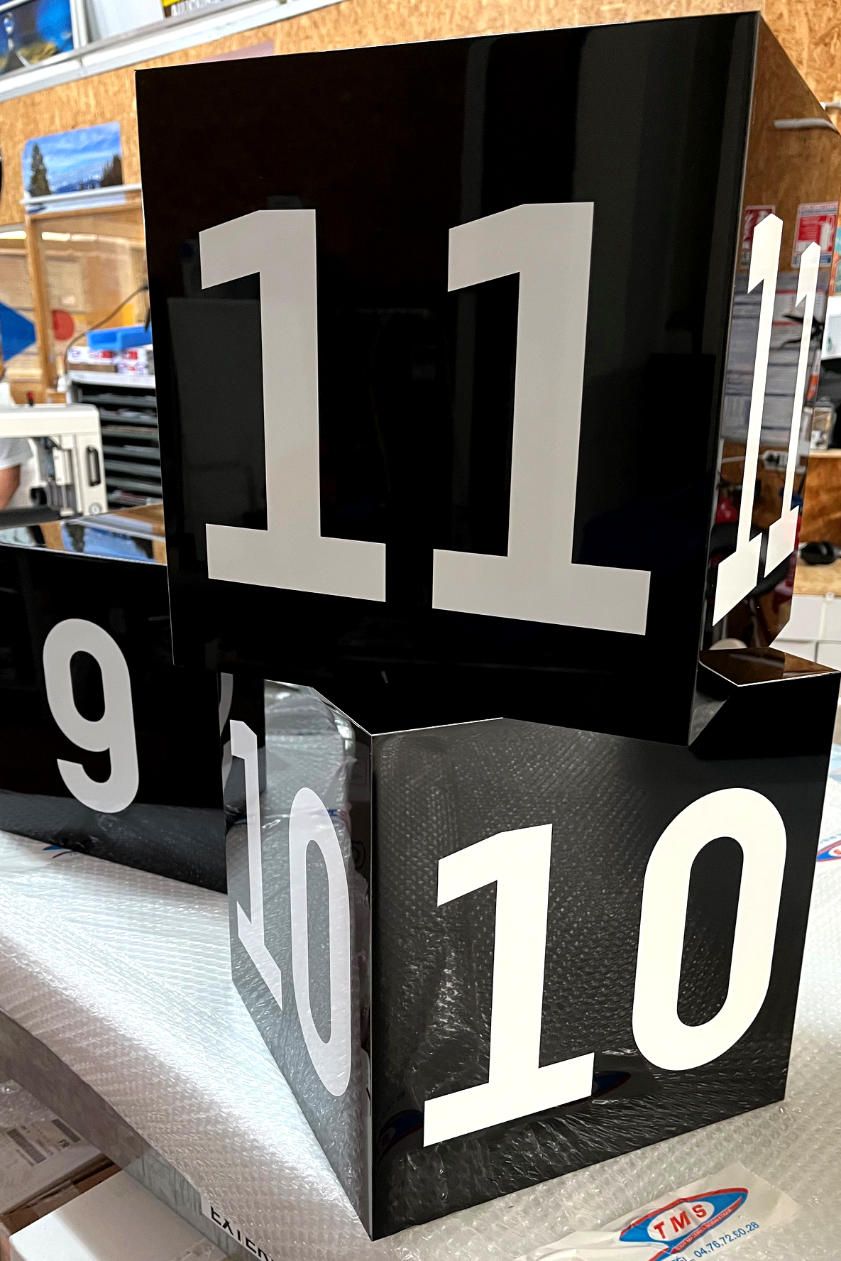 Cubes Signalétique 3D