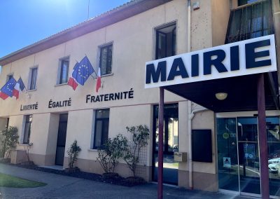 Enseigne façade mairie de Varces